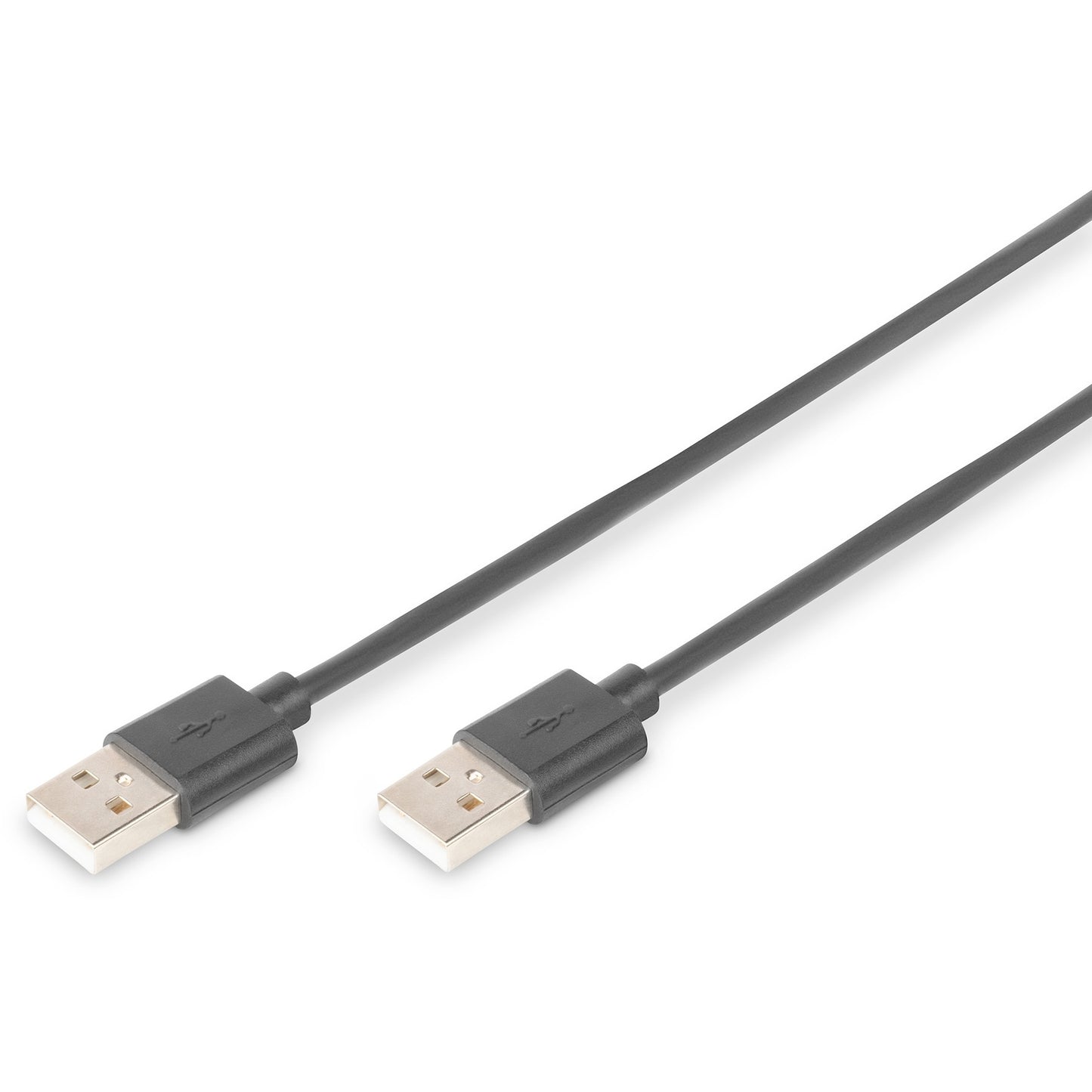 Digitus USB 2.0 priključni kabel. 1 m. USB A. USB A. USB 2.0. Muški/muški. Crni.