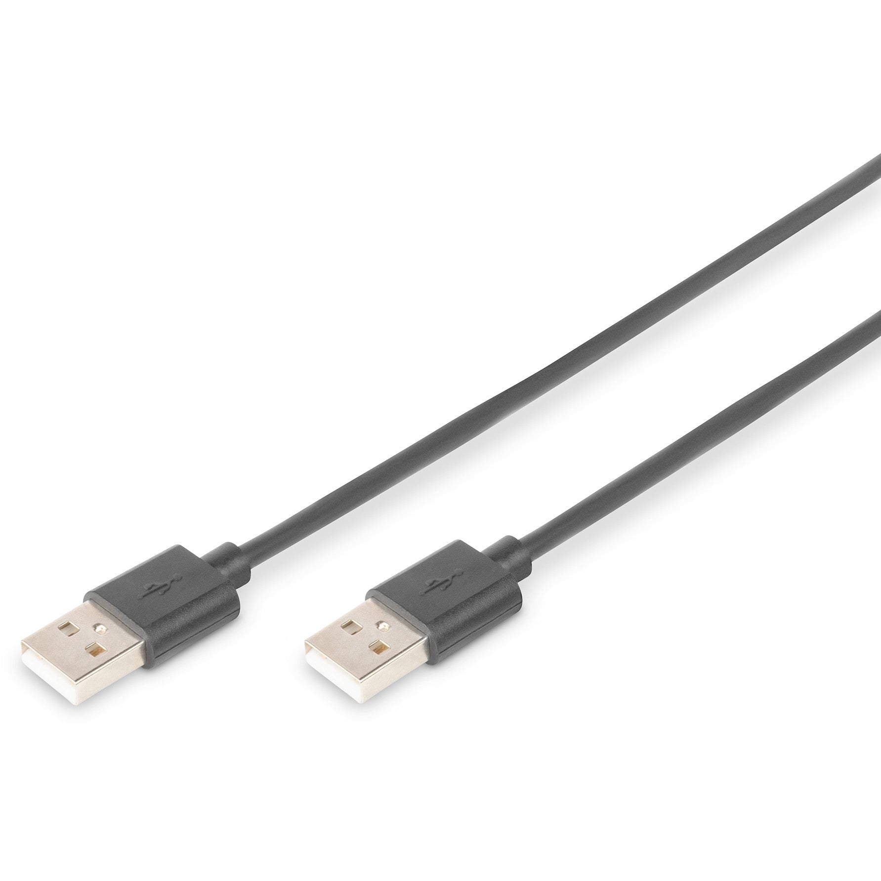 Digitus USB 2.0 priključni kabel. 1 m. USB A. USB A. USB 2.0. Muški/muški. Crni.