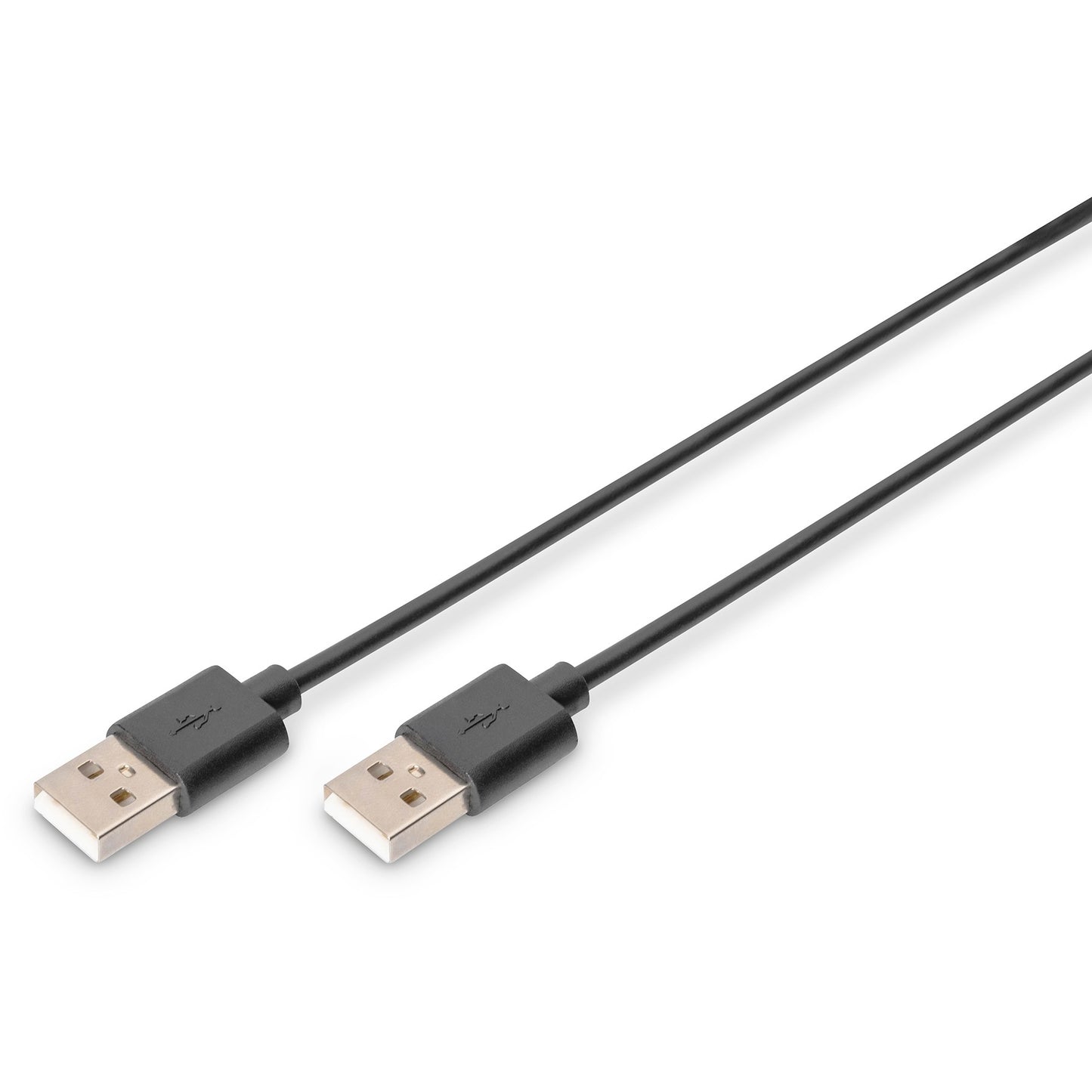 Digitus USB 2.0 priključni kabel. 1,8 m. USB A. USB A. USB 2.0. Muški/muški. Crni.