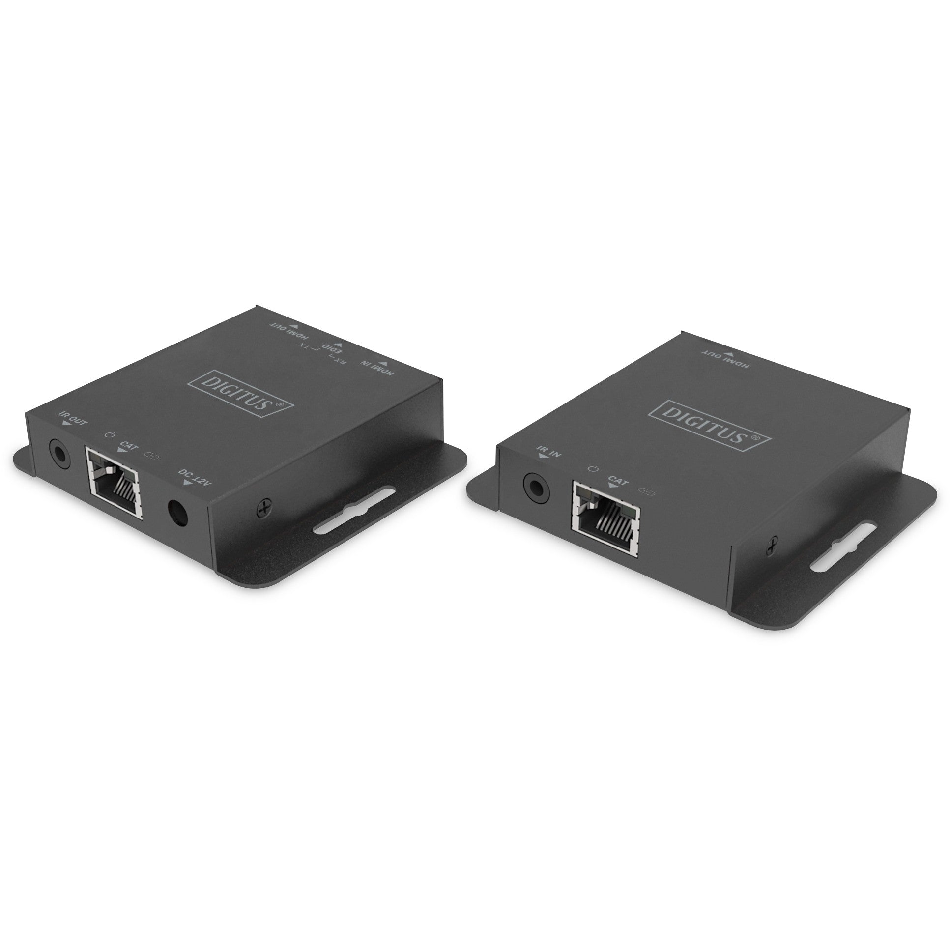 Digitus 4K HDMI Extender Set. 70 m. 3840 x 2160 piksela. AV predajnik i prijemnik. 70 m. Žični. Crni. HDCP.