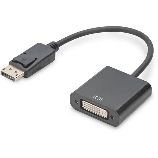 Digitus Active DisplayPort adapter/konverter. DP na DVI. 0,15 m. Mini DisplayPort. DVI-I. Muški. Ženski. Ravni.