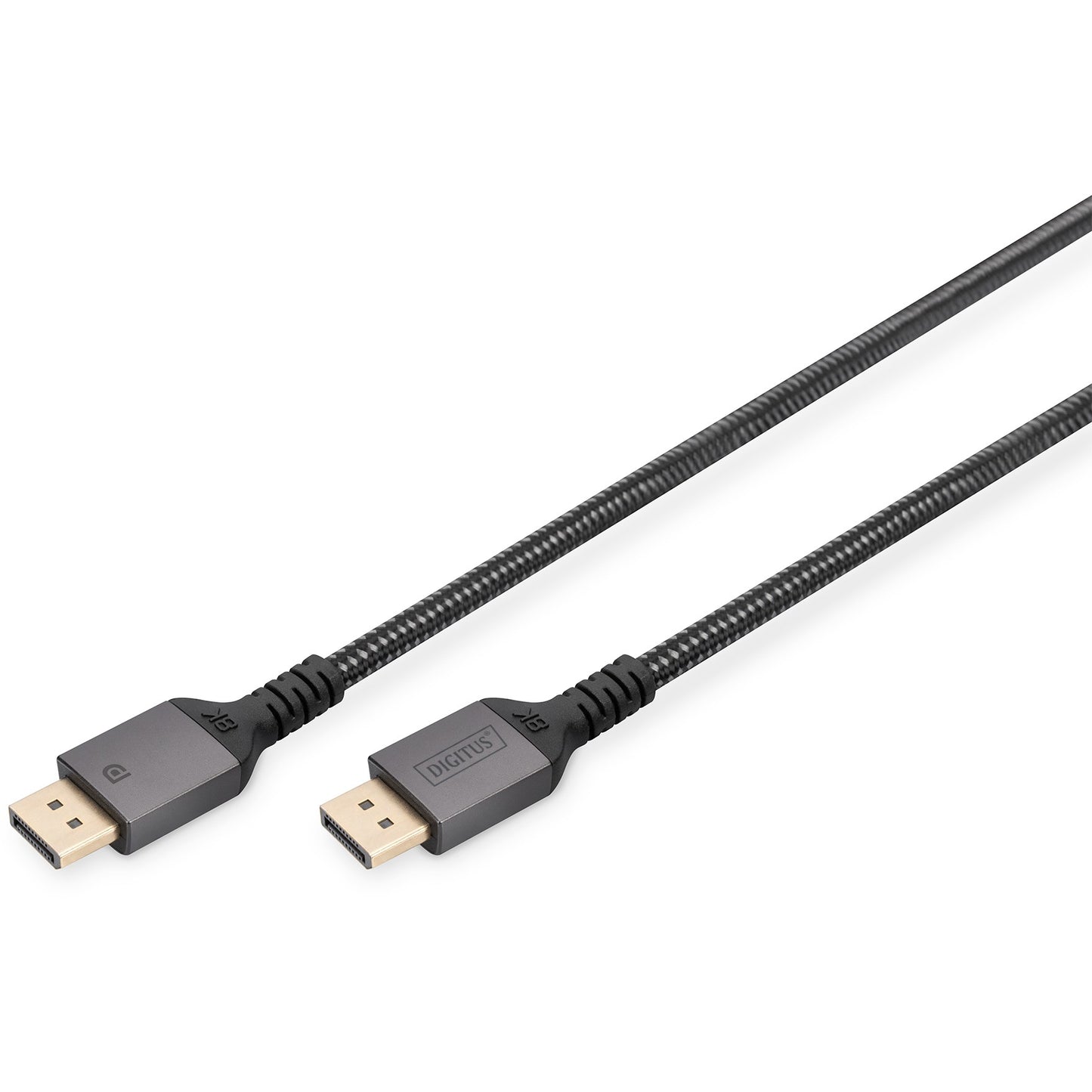 Digitus 8K DisplayPort kabel, verzija 1.4. 1 m. DisplayPort. Muški. Muški. 7680 x 4320 piksela