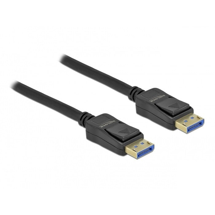DeLOCK DisplayPort kabel 10K 60 Hz 54 Gbps plastično kućište 3 m. 3 m. DisplayPort. DisplayPort. Muški. Muški. 10240 x 4320 piksela