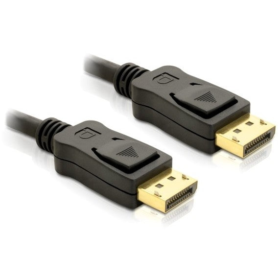 DeLOCK DisplayPort kabel 3m muški - muški zlatni. 3 m. Crni. Muški/muški.