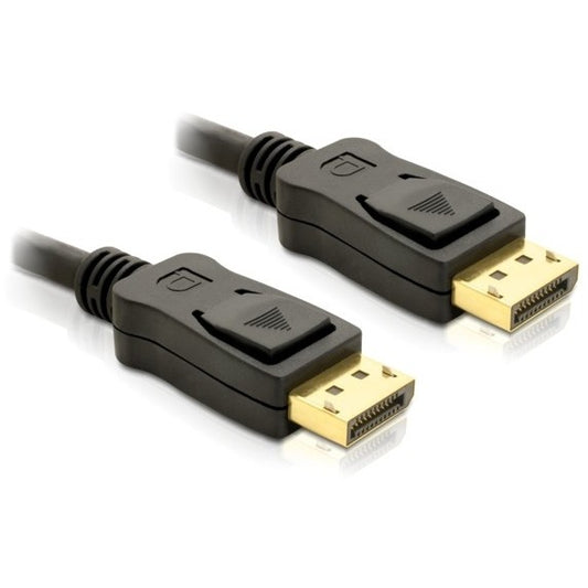 DeLOCK DisplayPort kabel 3m muški - muški zlatni. 3 m. Crni. Muški/muški.