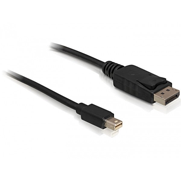 DeLOCK Displayport kabel 3 m. 3 m. mini DisplayPort. Displayport. Crni. Zlatni. 10,8 Gbps