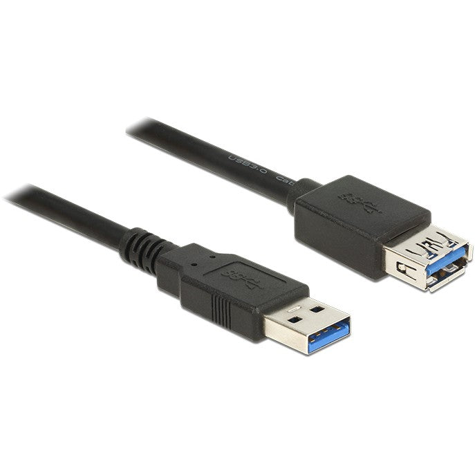 DeLOCK 85056. 2 m. USB A. USB A. USB 3.2 Gen 1 (3.1 Gen 1). Muški/Ženski. Crni.