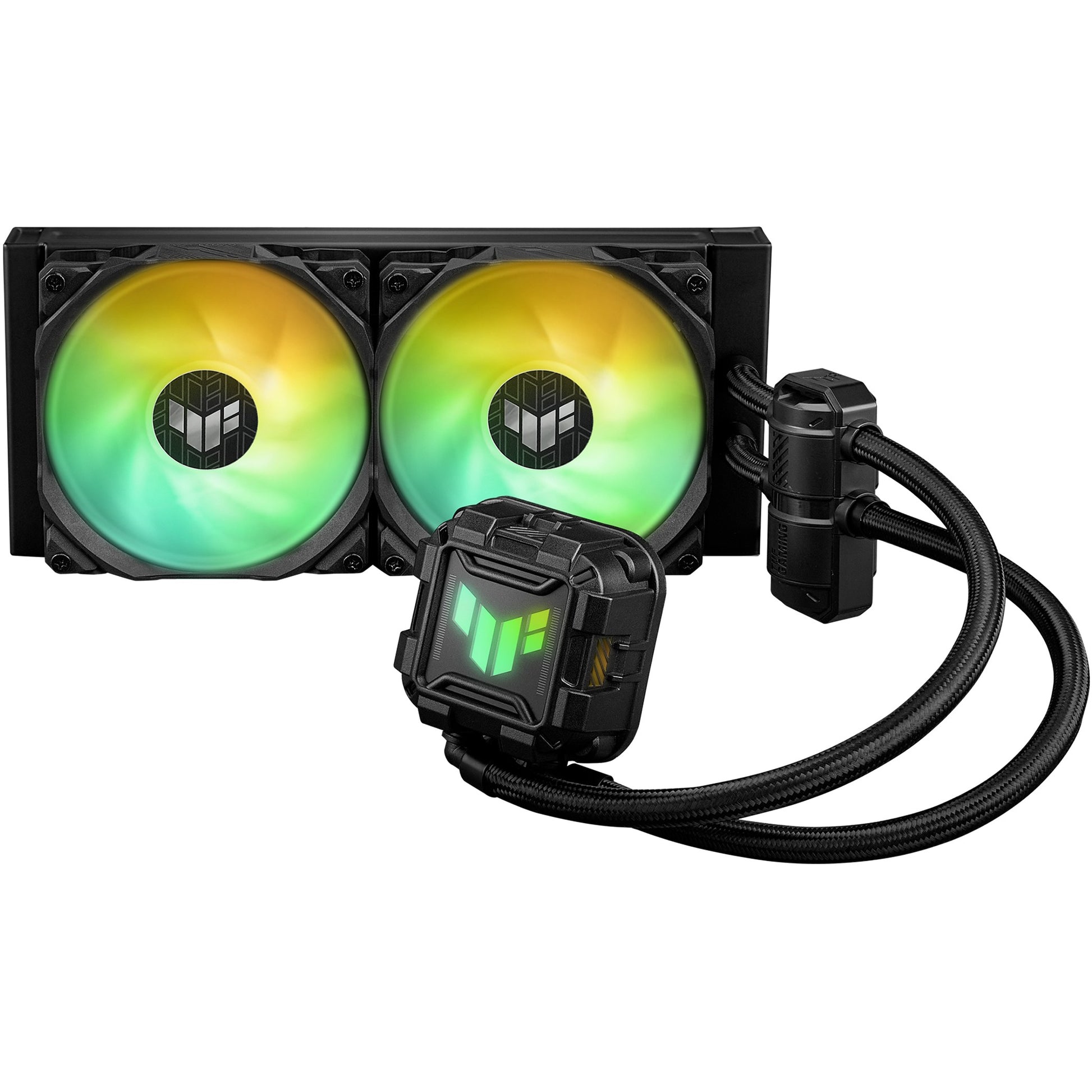 ASUS TUF GAMING LC II 240 ARGB. Tečno hlađenje. 12 cm. 800 RPM. 2000 RPM. 113.8 m³/h. Crna.