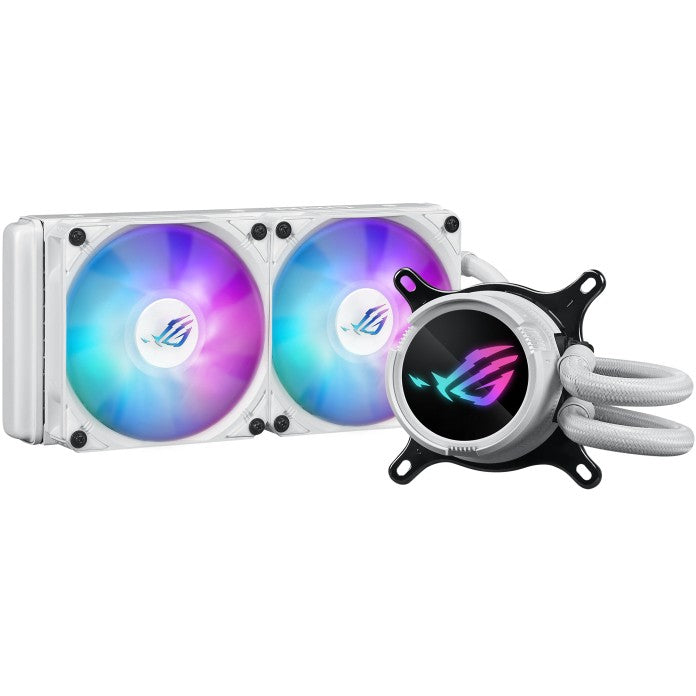 ASUS ROG Strix LC III 240 ARGB White Edition. Tečno hlađenje. 12 cm. Bijelo