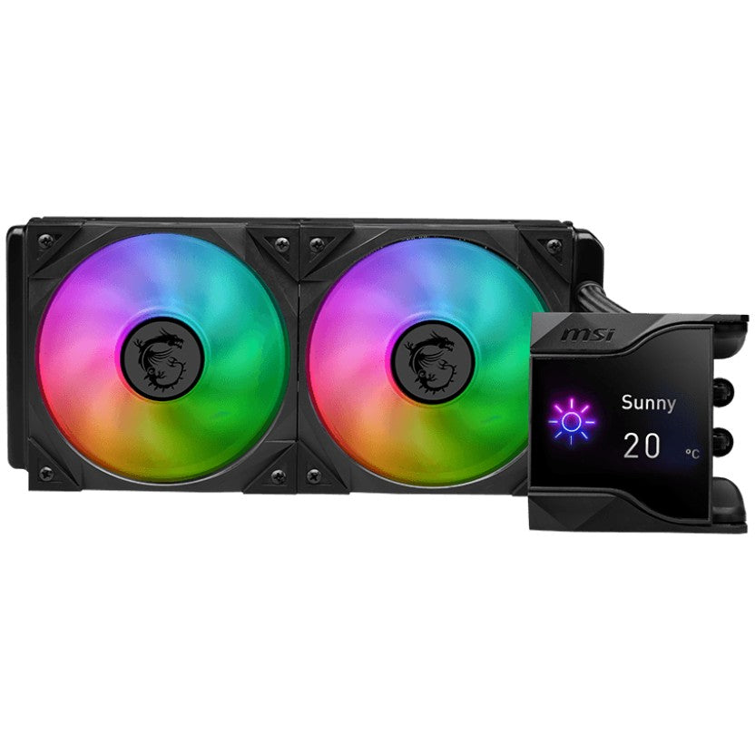MSI MPG Coreliquid D240. Hlađenje tečnošću. 12 cm. Crna.