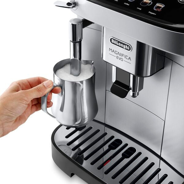 De'Longhi Magnifica ECAM290.31.SB. Aparat za espresso. 1,8 l. Zrna kafe. Mljevena kafa. Ugrađeni mlinac. 1450 W. Crna. Srebrna