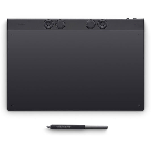 Wacom Intuos Pro Large. Žični i bežični. 349 x 195 mm. USB/Bluetooth. Vrh olovke 1 cm. 60°.