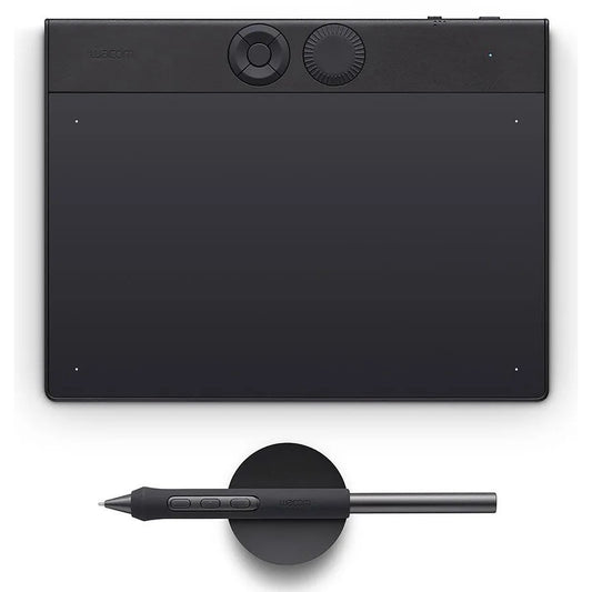 Wacom Intuos Pro Small - 2025. 187 x 105 mm. USB/Bluetooth. Olovka. 16:9. 1,8 m. Crna.