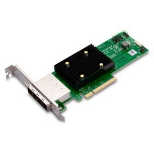 Broadcom HBA 9500-16e. PCIe. SAS. Puna visina / Niski profil. Crna. Zelena. Metalik. 5.000.000 sati. Australija/Novi Zeland (AS/NZS CISPR 22). Kanada ICES-003 Klasa B. CE Evropa (EN55022/EN55024)....