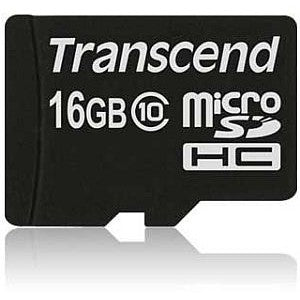 Transcend TS16GUSDC10. 16 GB. MicroSDHC. Klasa 10. NAND. 90 MB/s. Crna.
