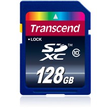 Transcend 128GB SDXC Klasa 10. 128GB. SDXC. Klasa 10. Plava