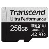 Transcend TS256GUSD340S. 256GB. MicroSDXC. Klasa 10. UHS-I. 160MB/s. 125MB/s