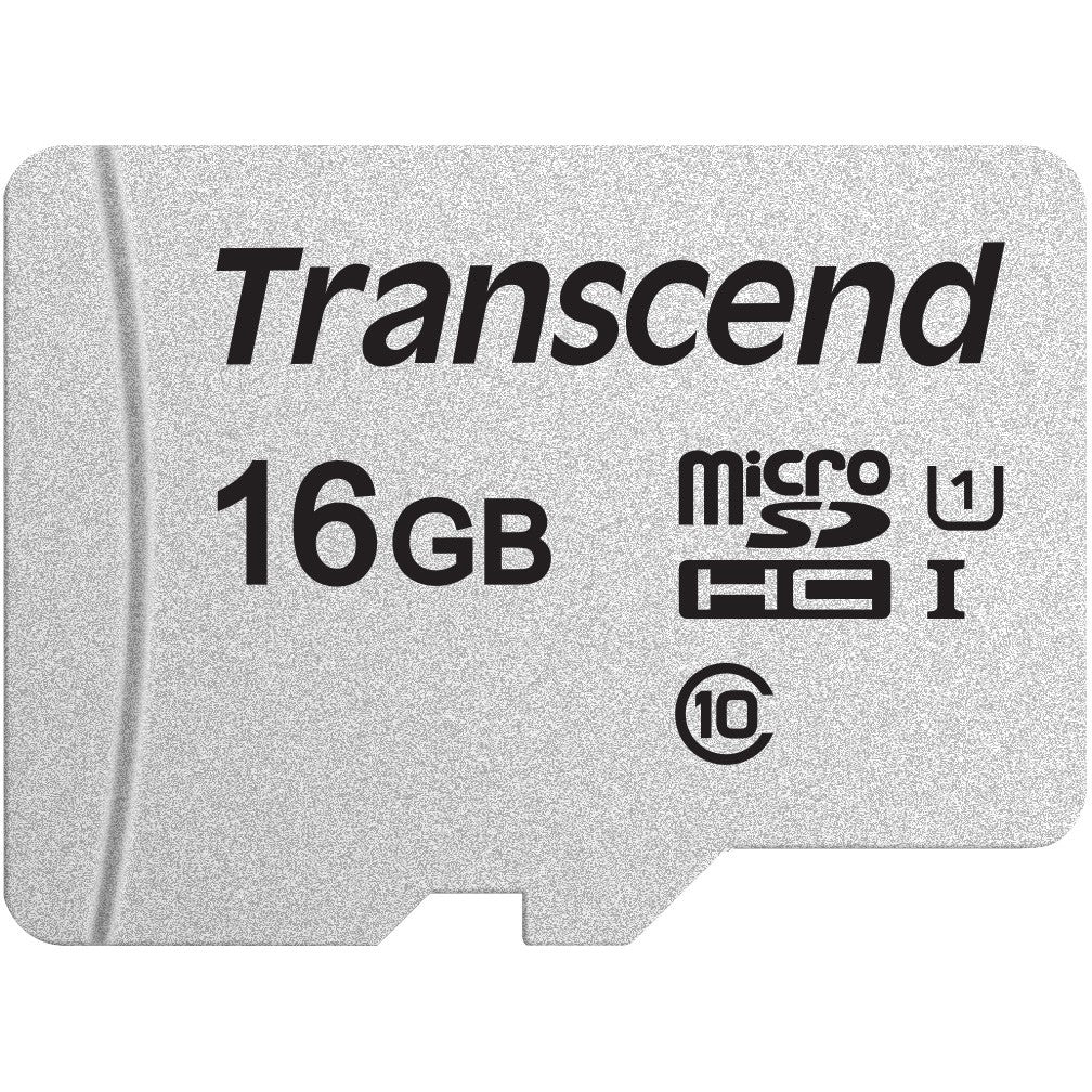 Transcend TS16GUSD300S. 16 GB. MicroSDHC. Klasa 10. NAND. 95MB/s. 10MB/s