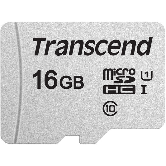 Transcend TS16GUSD300S. 16 GB. MicroSDHC. Klasa 10. NAND. 95MB/s. 10MB/s