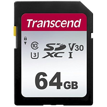Transcend TS64GSDC300S. 64GB. SDXC. Klasa 10. NAND. 95MB/s. 40MB/s