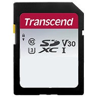 Transcend SDHC 300S 256GB. 256GB. SDXC. Klasa 10. NAND. 95MB/s. 40MB/s