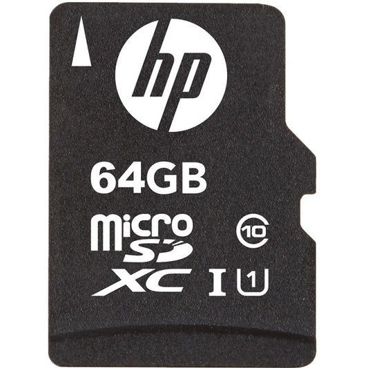HP SDU64GBXC10HP-EF. 64 GB. MicroSDXC. Klasa 10. UHS-I. Klasa 1 (U1). Crna.