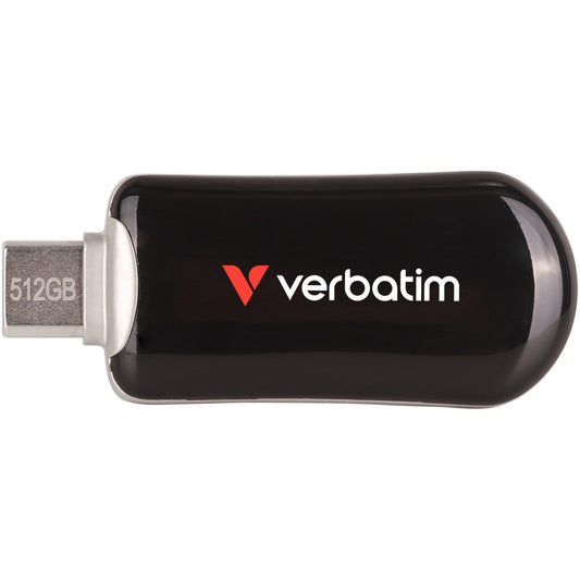 Verbatim 30227. 512 GB. USB Type-C. 3.2 Gen 1 (3.1 Gen 1). 100 MB/s. Bez poklopca. Crna.