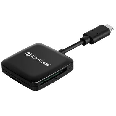 Transcend RDC3. MicroSDHC. MicroSDXC. SDHC. SDXC. Crna. CE/FCC/BSMI/KC/RCM/EAC. USB 3.2 Gen 1 (3.1 Gen 1) Tip-C. 115mm. 30mm