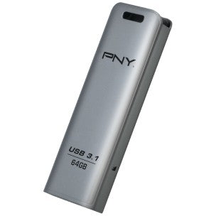 PNY FD64GESTEEL31G-EF. 64GB. 3.2 Gen 1 (3.1 Gen 1). 20MB/s. Klizni. Nehrđajući čelik
