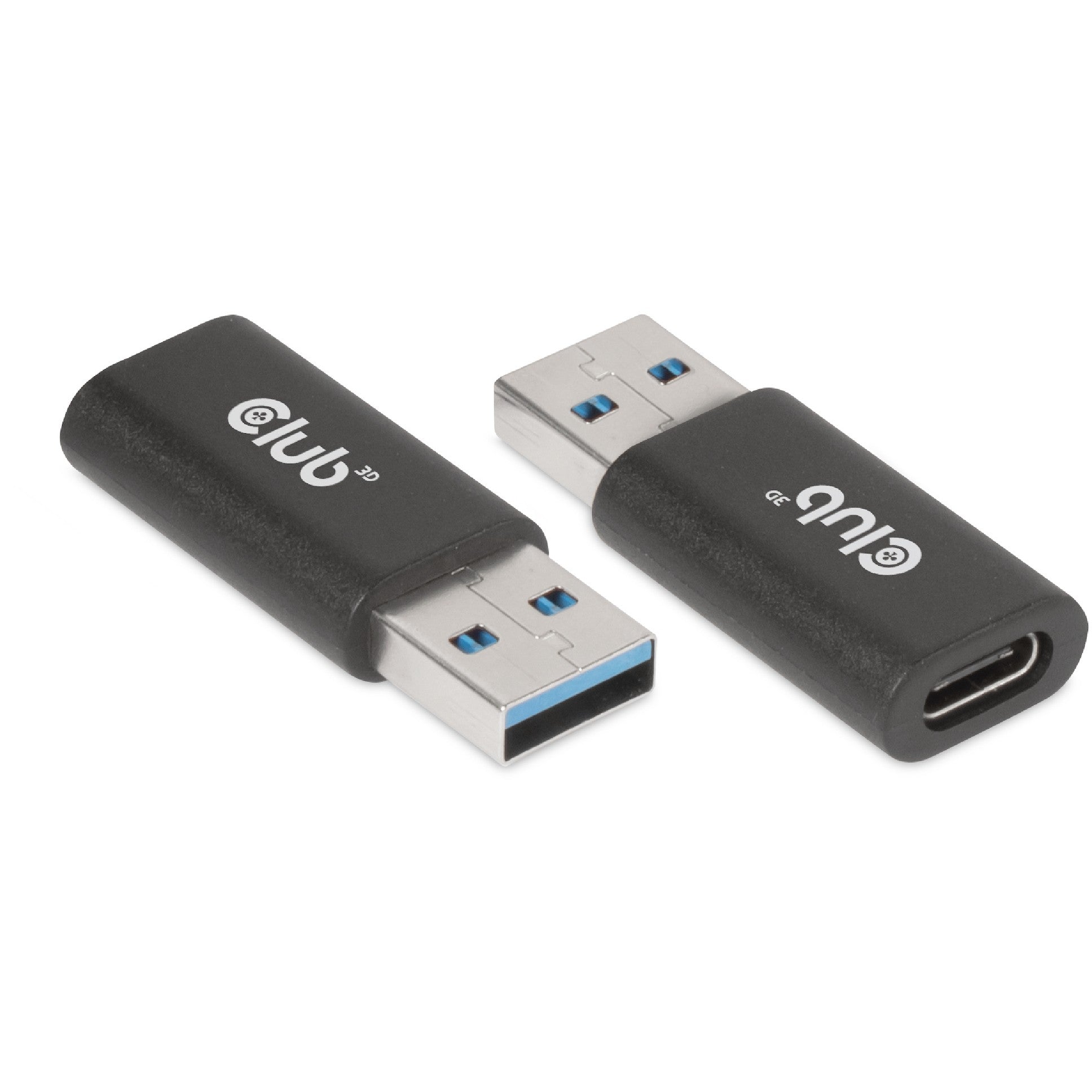 CLUB3D USB 3.2 Gen1 Tip-A na USB 3.2 Gen1 Tip-C adapter (muški/ženski). USB A. USB TIP-C. 0 m. Crni