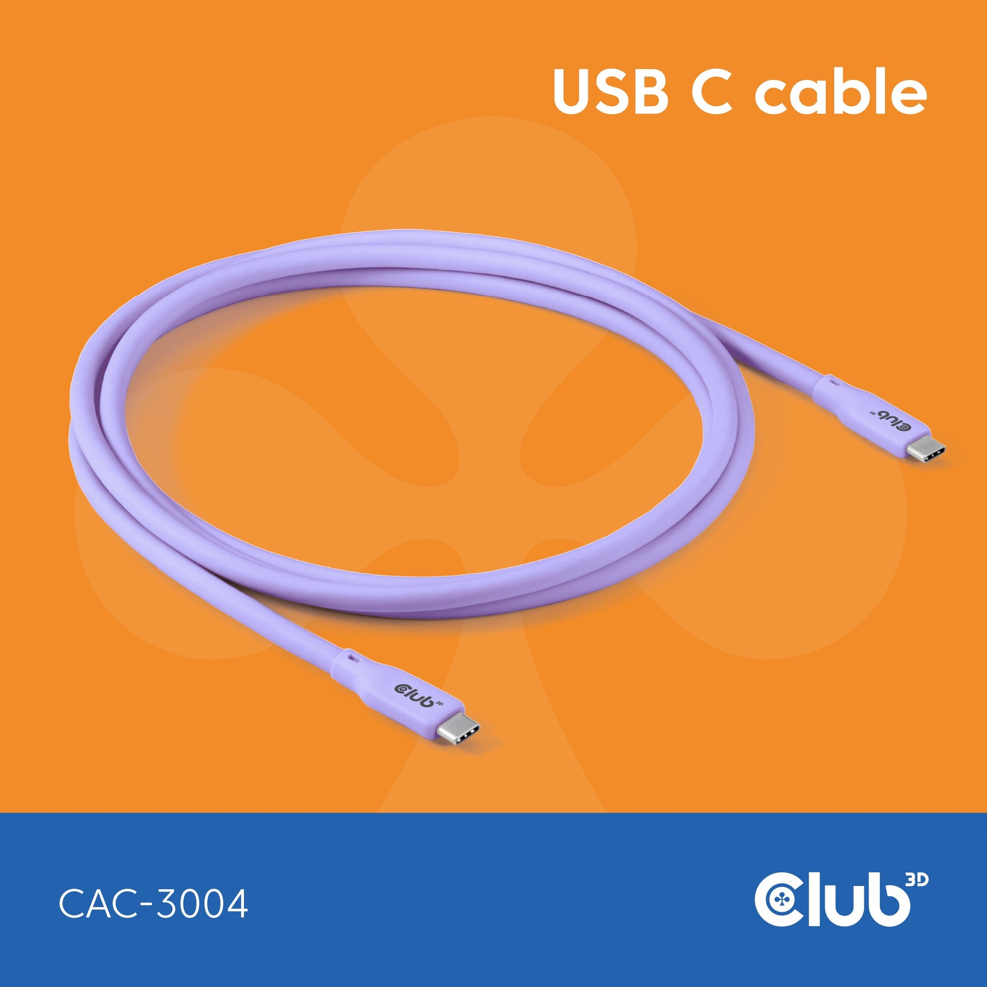 CLUB3D USB C kabel ljubičasti. 2 m. USB C. USB C. USB4 Gen 2x2. Ljubičasti