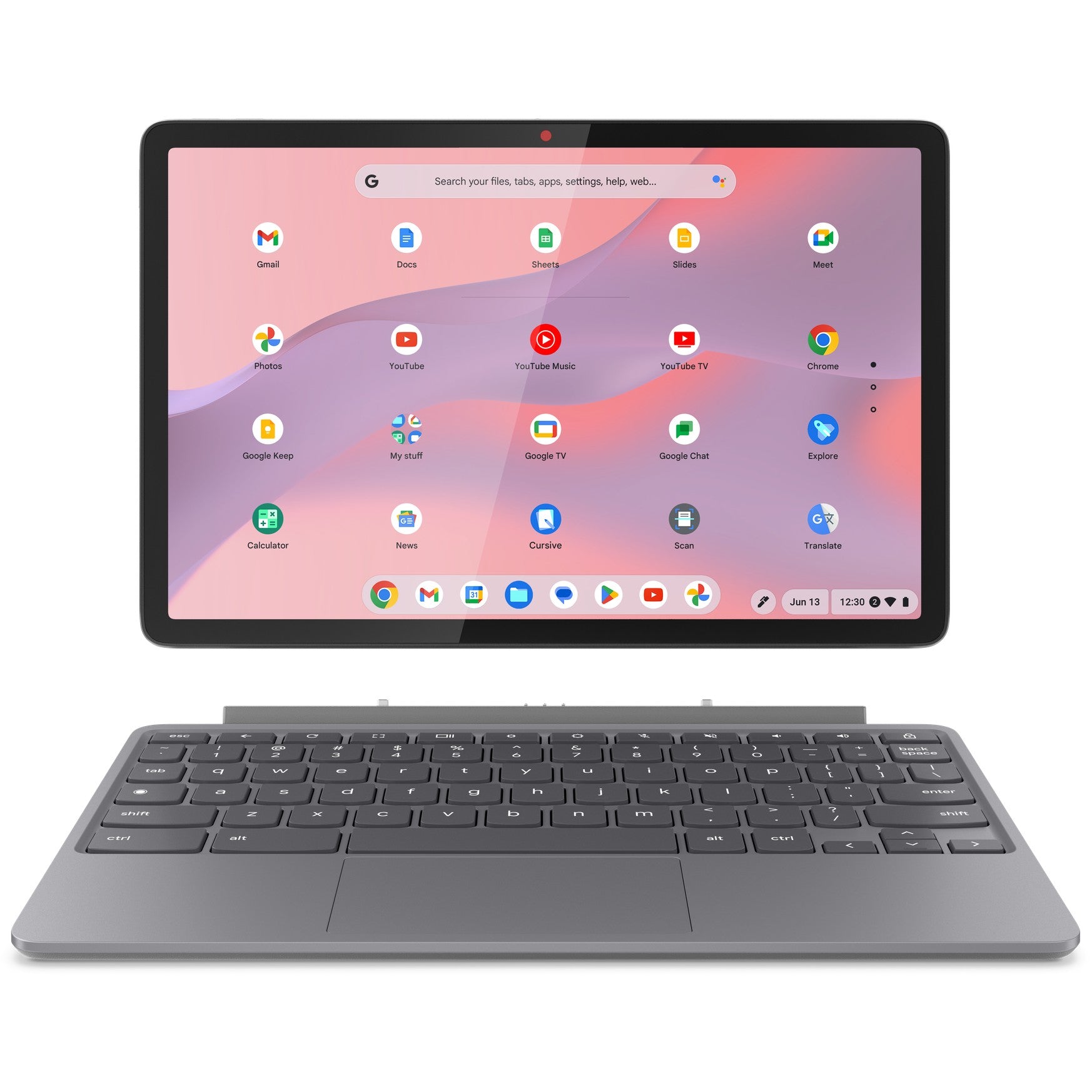Lenovo Chromebook Duet 11M889. MediaTek. 2,6 GHz. 27,8 cm (10,9"). 1920 x 1200 piksela. 8 GB. 128 GB