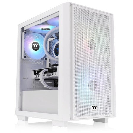 Thermaltake Versa H16 TG ARGB. Micro Tower. PC. Bijela. micro ATX. Mini ITX. SPCC. 17.5cm
