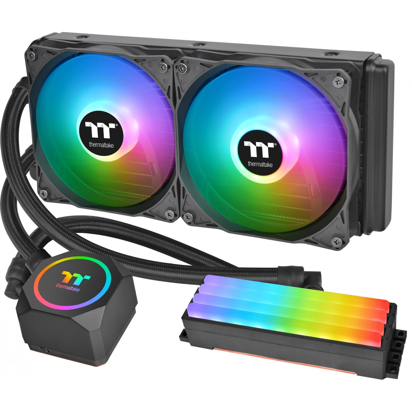 Thermaltake Floe RC240. Višenamjenski tekući hladnjak. Crni.