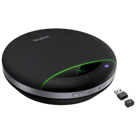 Yealink SP96 sa USB-C/A adapterom, hands-free uređaj. Univerzalni. Crni. Odgovori/završi poziv. Bluetooth uparivanje. Dugme za Microsoft Teams. Isključivanje zvuka. Uparivanje... 6,5 cm. Žični i bežični. USB/Bluetooth