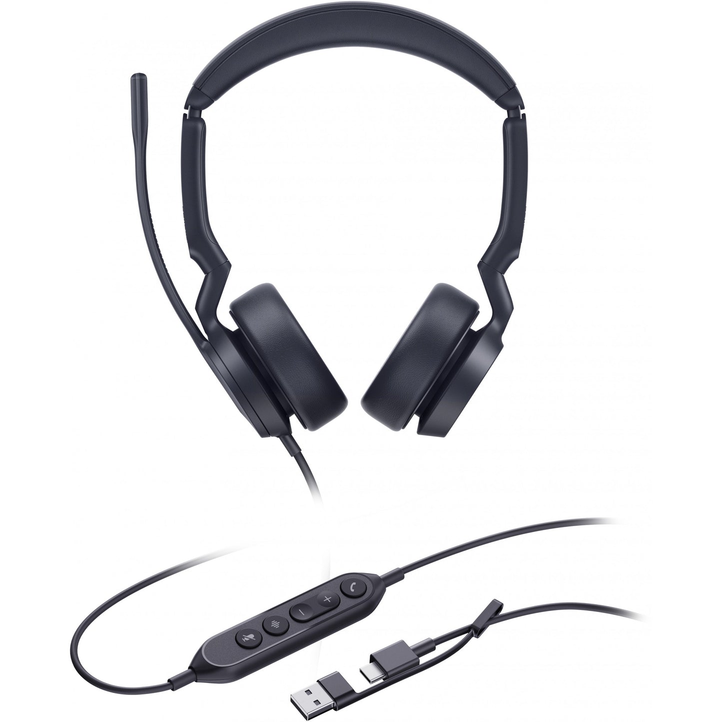 Yealink UH44 Dual UC USB-C/A slušalice. Žične. 20 - 20000 Hz. Kancelarija/Pozivni centar. 162 g. Slušalice. Crne.