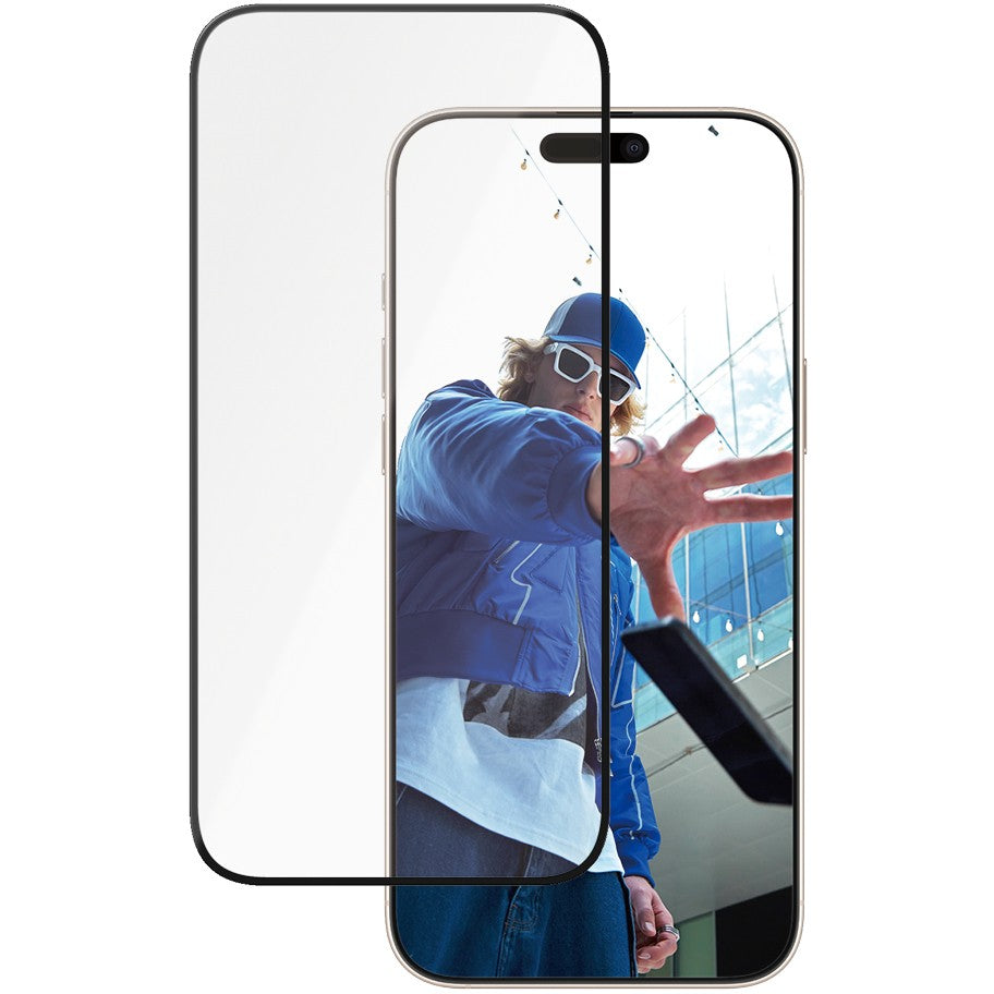 PanzerGlass® keramička zaštitna folija za ekran za iPhone 16 Pro Max | Ultra široka folija s EasyAligner tehnologijom. Apple. Apple - iPhone 16 Pro Max. Suha primjena. Otporno na ogrebotine. Otporno na udarce. Prozirno. 1 komad.