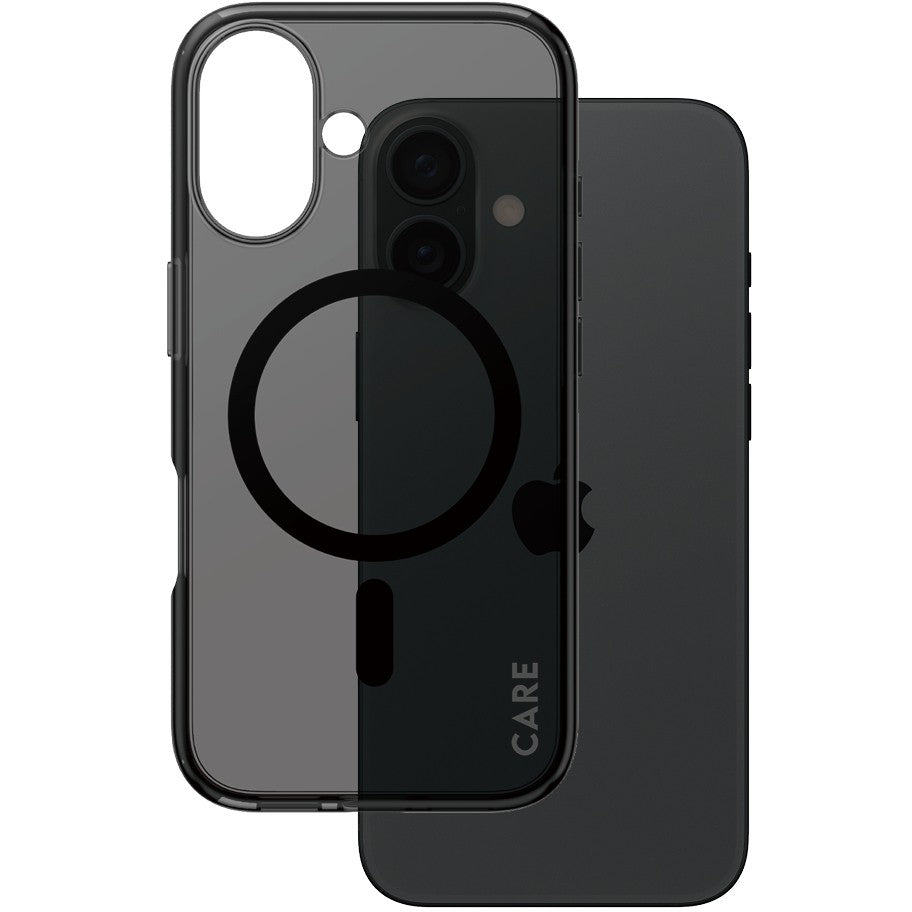 PanzerGlass CARE by Â® Flagship maska Smokey Urban Combat sa crnom MagSafe maskom za iPhone 16. Maska. Apple. Apple - iPhone 16. Crna.