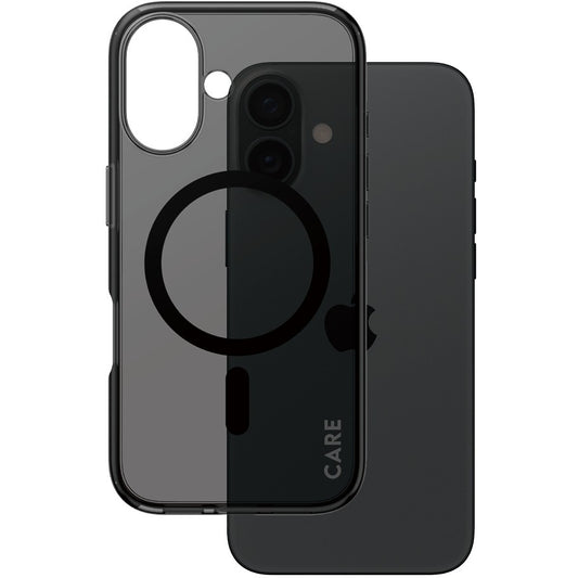PanzerGlass CARE by Â® Flagship maska Smokey Urban Combat sa crnom MagSafe maskom za iPhone 16. Maska. Apple. Apple - iPhone 16. Crna.