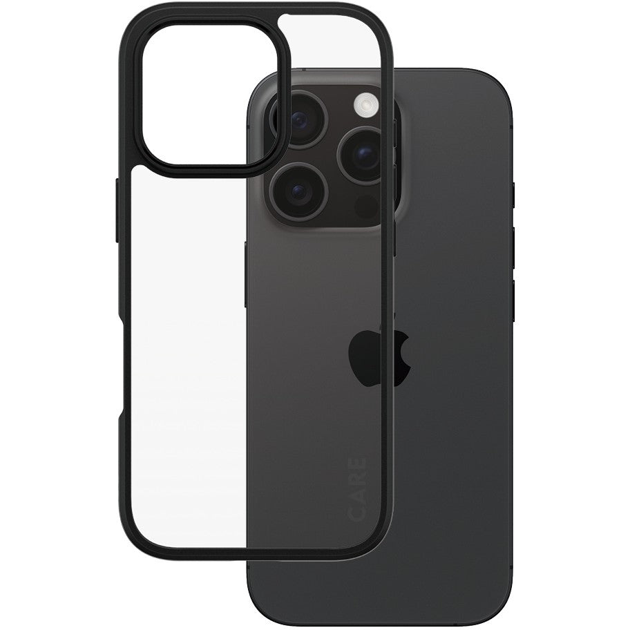 PanzerGlass CARE by ® Flagship maskica prozirna Urban Combat s crnim okvirom za iPhone 16 Pro. Maska. Apple. Apple - iPhone 16 Pro. Prozirna.