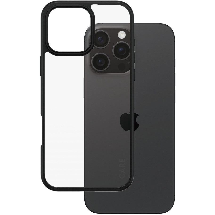 PanzerGlass CARE by Â® Flagship maska, prozirna, Urban Combat s crnim okvirom, za iPhone 16 Pro Max. Maska. Apple. Apple - iPhone 16 Pro Max. Prozirna