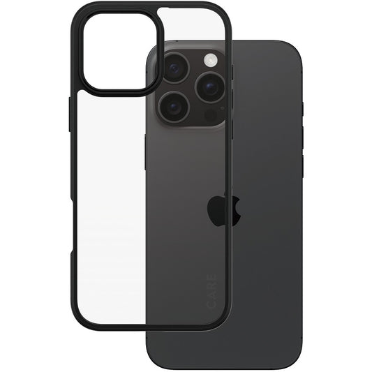 PanzerGlass CARE by Â® Flagship maska, prozirna, Urban Combat s crnim okvirom, za iPhone 16 Pro Max. Maska. Apple. Apple - iPhone 16 Pro Max. Prozirna