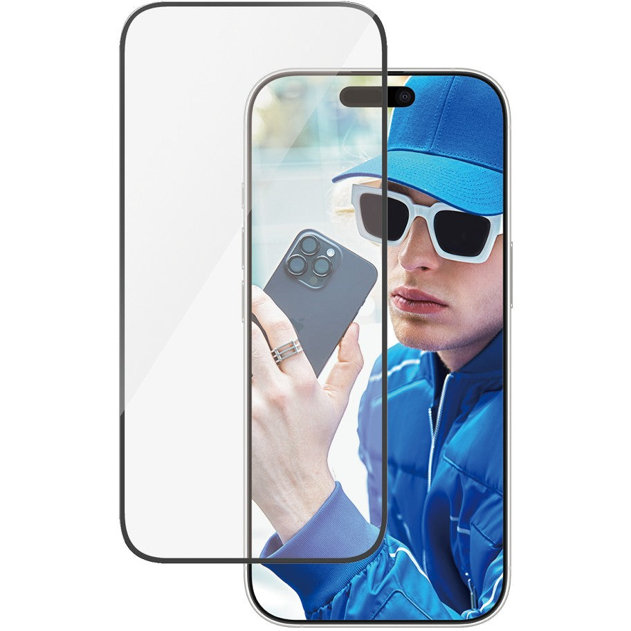 PanzerGlass® zaštitna folija za ekran za iPhone 16 Pro | Ultra široka. Apple. Apple - iPhone 16 Pro. Suha primjena. Otporno na ogrebotine. Otporno na udarce. Prozirno. 1 komad.