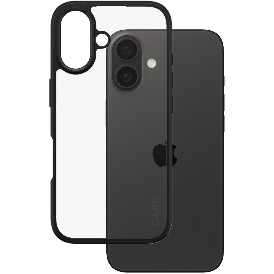 PanzerGlass CARE by ® Flagship maskica prozirna Urban Combat s crnim okvirom za iPhone 16. Maska. Apple. Apple - iPhone 16. Prozirna