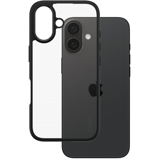 PanzerGlass CARE by ® Flagship maskica prozirna Urban Combat s crnim okvirom za iPhone 16. Maska. Apple. Apple - iPhone 16. Prozirna
