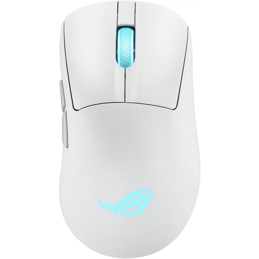 ASUS ROG Keris II Origin WHT. Desna. Optička. RF bežična + Bluetooth + USB Tip-A. 42000 DPI. Bijela.