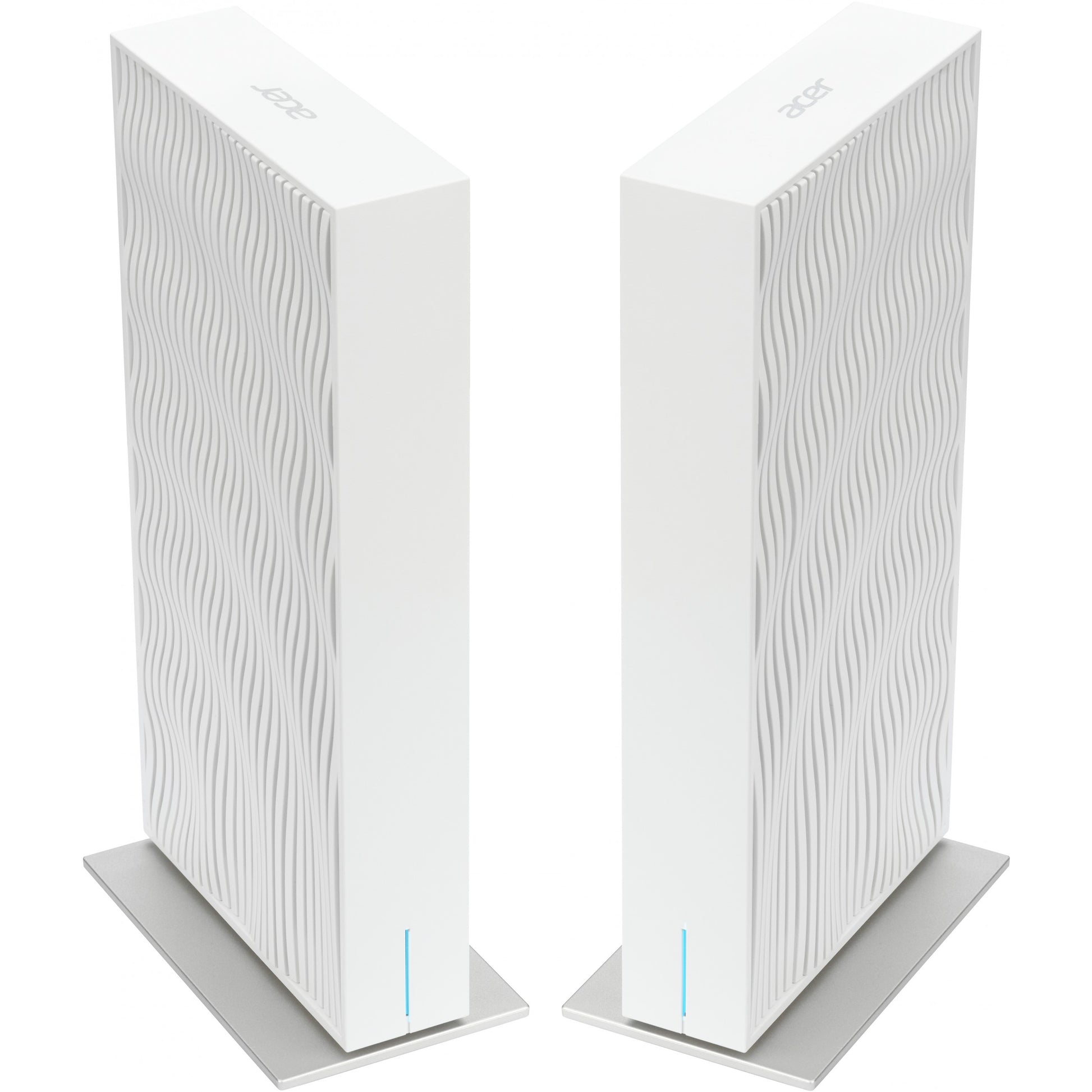 Acer Wave 7. WiFi 7 Mesh ruter. EU utikač. Dual pack. Wi-Fi 7 (802.11be). Dvofrekventni opseg (2.4GHz + 5GHz ili 2.4GHz + 6GHz). Ethernet/LAN. Stolni ruter.