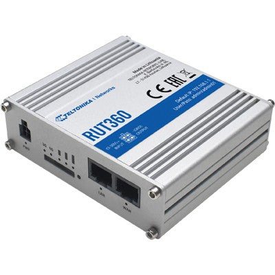 Teltonika RUT360. Mobilni mrežni ruter. Srebrni. Aluminijum. LAN. Brzina. WLAN. 10.100 Mbps. IEEE 802.3. IEEE 802.3u