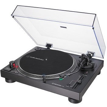 Audio-Technica AT-LP120X. Gramofon s direktnim pogonom. Ručni. Crni. Aluminijski. 33 1/3 45,78 RPM. 33 45,78 RPM