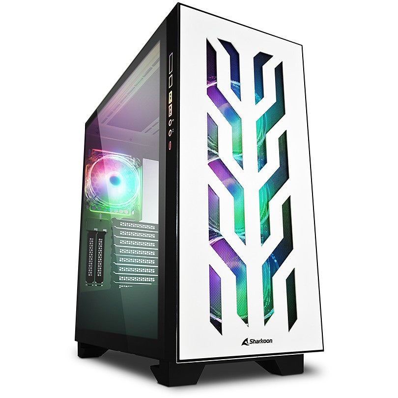 Sharkoon ELITE SHARK CA300T. Tower. PC. Bijela. ATX. EATX. micro ATX. Mini ITX. Gejming. Multi
